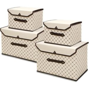 Foldable Storage Boxes – Set of 4
